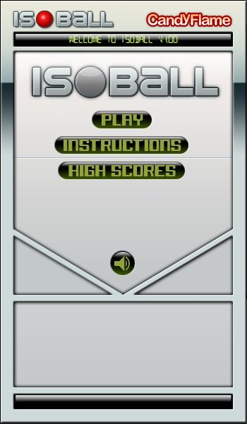 Isoball title screen